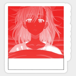 A Certain Scientific Railgun T ''LIVING IN RED V1'' Sticker